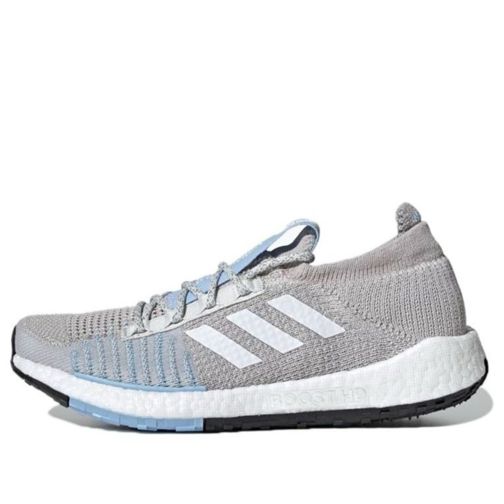 Women's Size 11 - adidas Pulseboost HD Running Shoes Grey/White/Glow Blue FU7347